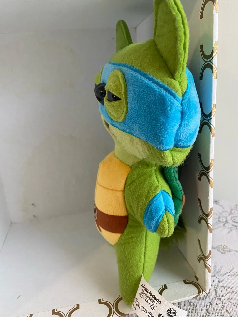 Fuggler Teenage Mutant Ninja Turtle Green & Blue Nickelodeon Plush Toy